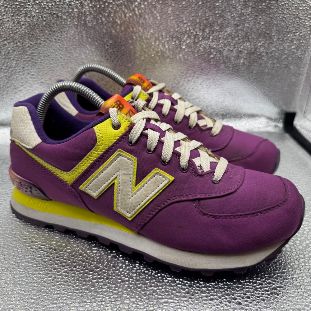 Size 9 New Balance 574 Sneakers Womens Purple Good WL574APP ENCAP Running Shoes
